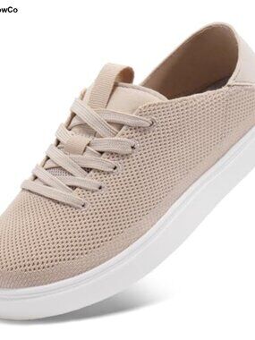 Fold-Down Heel Slip-On Lace-Up Fashion Sneakers Breathable Lightweight